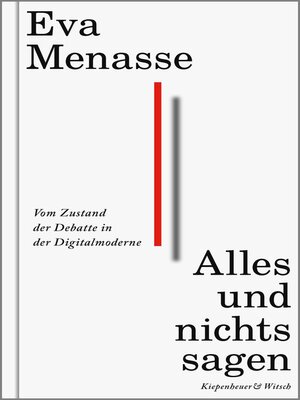cover image of Alles und nichts sagen